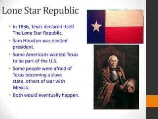 who was president when texas declared independence