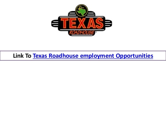 texas roadhouse employment application