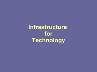 Infrastructure  for Technology 