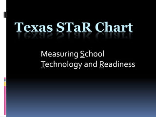 Texas STaR Chart Measuring School Technology and Readiness 