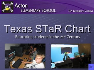 Texas STaR Chart Educating students in the 21 st  Century 