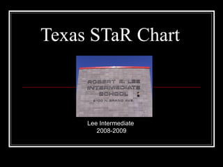 Texas STaR Chart  Lee Intermediate  2008-2009 