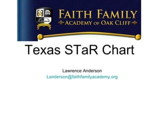 Texas STaR Chart Lawrence Anderson [email_address] 