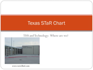 THS and Technology:  Where are we? Texas STaR Chart www.terrellisd.com 