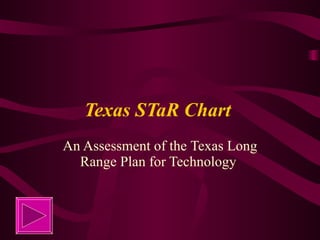 Texas STaR Chart  An Assessment of the  Texas Long Range Plan for Technology   