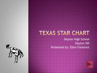 Texas star chart  Dayton High School Dayton ISD Presented by: Ellen Fontenot 