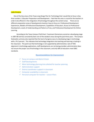 More technology planning time allotted for teacher planning