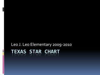 Texas Star Chart Leo J. Leo Elementary 2009-2010 
