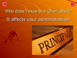 Who does Texas Star Chart affect? It affects your administration! 