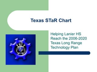 Texas STaR Chart Helping Lanier HS Reach the 2006-2020 Texas Long Range Technology Plan  