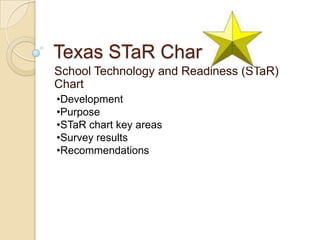 Texas STaR Chart	 School Technology and Readiness (STaR) Chart ,[object Object]