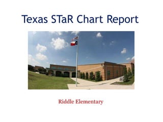 Texas STaR Chart Report Riddle Elementary 