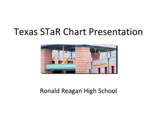 Texas STaR Chart Presentation
Ronald Reagan High School
 