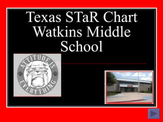 Texas STaR Chart
 Watkins Middle
     School
 