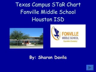 Texas Campus STaR Chart Fonville Middle School Houston ISD By: Sharon Davila 