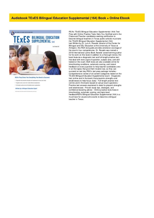 Audiobook TExES Bilingual Education Supplemental (164