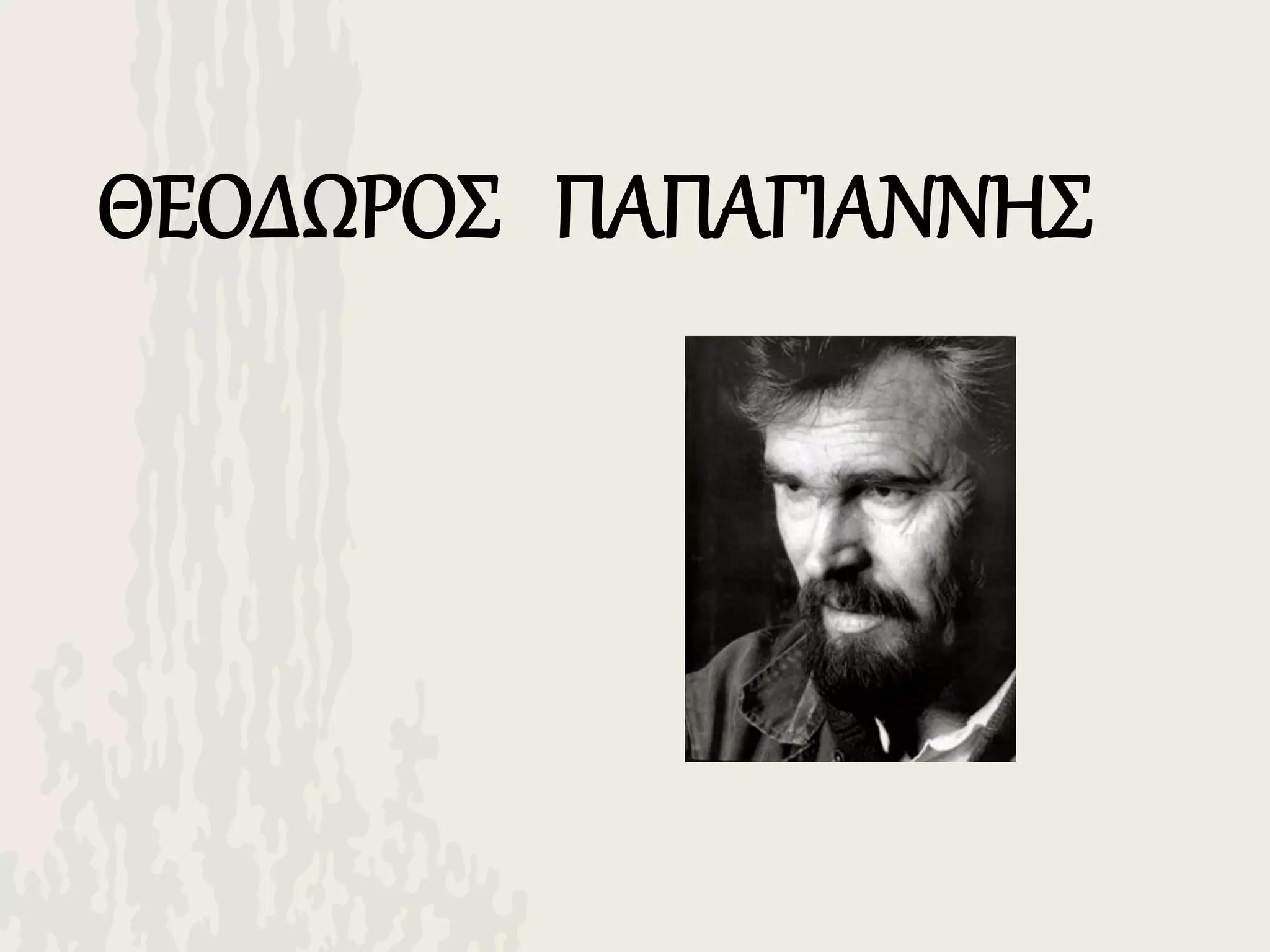 ΘΕΟΔΩΡΟΣ ΠΑΠΑΓΙΑΝΝΗΣ
 