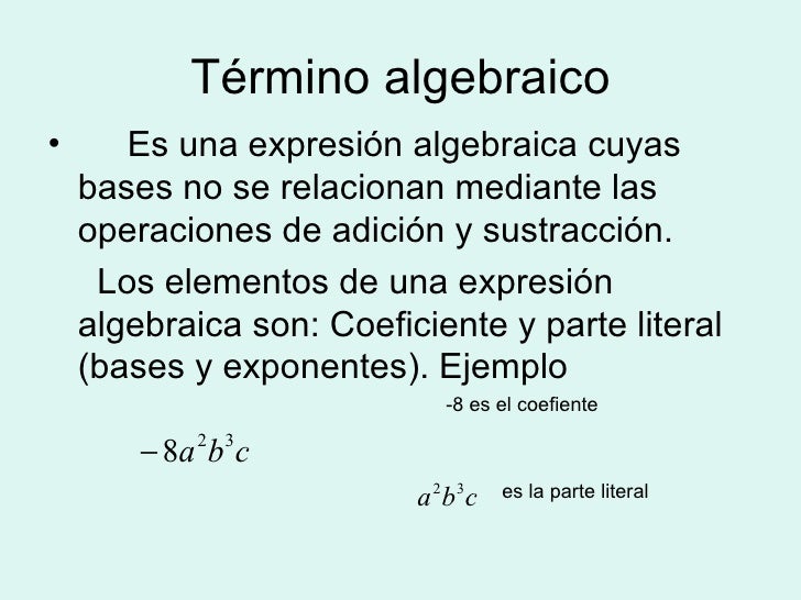 Expresiones Algebraicas