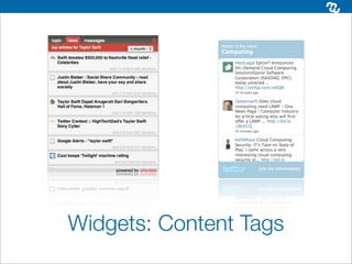 Widgets: Content Tags
 