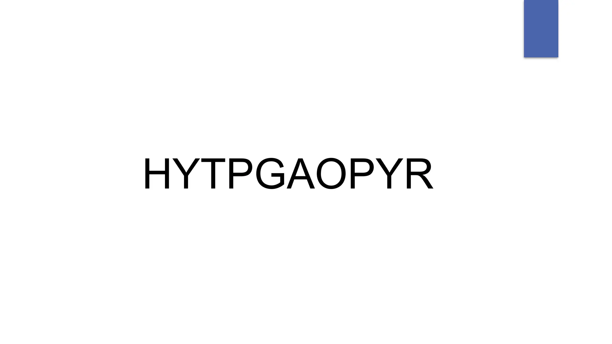 HYTPGAOPYR
 