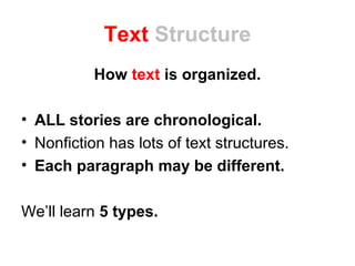 Text structure | PPT