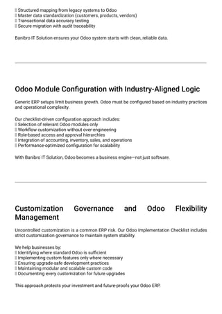 Odoo Implementation Checklist: A Strategic ERP Blueprint for Business ...