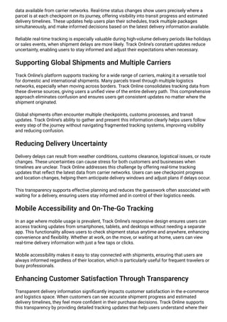 Track Online Global Parcel and Shipment Tracking with Real‑Time ...