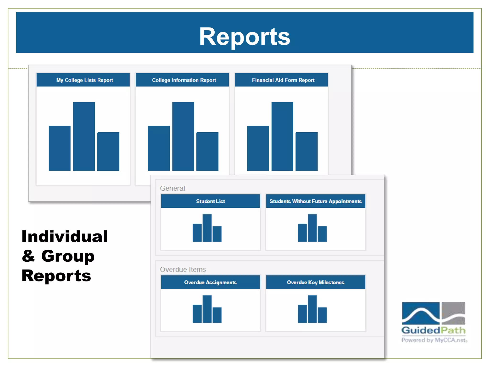 Reports
Individual
& Group
Reports
 