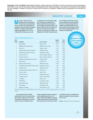 Username: Gale PooleyBook: Real Estate Principles: A Value Approach, 4th Edition. No part of any book may be reproduced or 
transmitted in any form by any means without the publisher's prior written permission. Use (other than pursuant to the qualified 
fair use privilege) in violation of the law or these Terms of Service is prohibited. Violators will be prosecuted to the full extent of 
the law. 
 