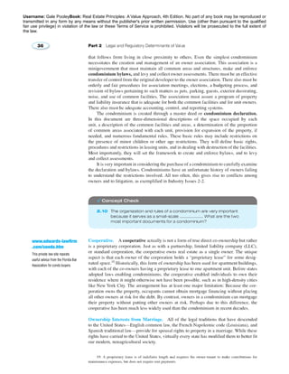 Username: Gale PooleyBook: Real Estate Principles: A Value Approach, 4th Edition. No part of any book may be reproduced or 
transmitted in any form by any means without the publisher's prior written permission. Use (other than pursuant to the qualified 
fair use privilege) in violation of the law or these Terms of Service is prohibited. Violators will be prosecuted to the full extent of 
the law. 
 