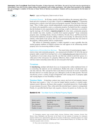 Username: Gale PooleyBook: Real Estate Principles: A Value Approach, 4th Edition. No part of any book may be reproduced or 
transmitted in any form by any means without the publisher's prior written permission. Use (other than pursuant to the qualified 
fair use privilege) in violation of the law or these Terms of Service is prohibited. Violators will be prosecuted to the full extent of 
the law. 
2776258 2014/09/01 94.77.202.2 
 