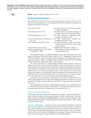 Username: Gale PooleyBook: Real Estate Principles: A Value Approach, 4th Edition. No part of any book may be reproduced or 
transmitted in any form by any means without the publisher's prior written permission. Use (other than pursuant to the qualified 
fair use privilege) in violation of the law or these Terms of Service is prohibited. Violators will be prosecuted to the full extent of 
the law. 
 