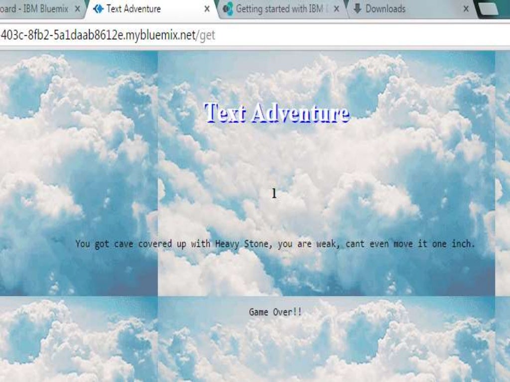 text adventure text adventure