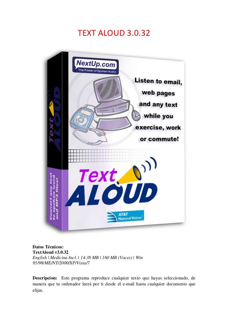 Textaloud 3 Textaloud 3