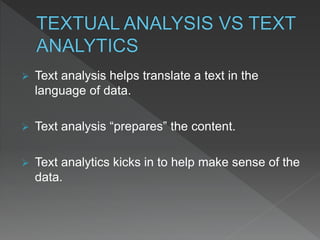Text analysis | PPTX