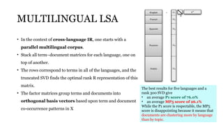 Advanced Algebraic Methods for Multilingual Document Clustering and ...