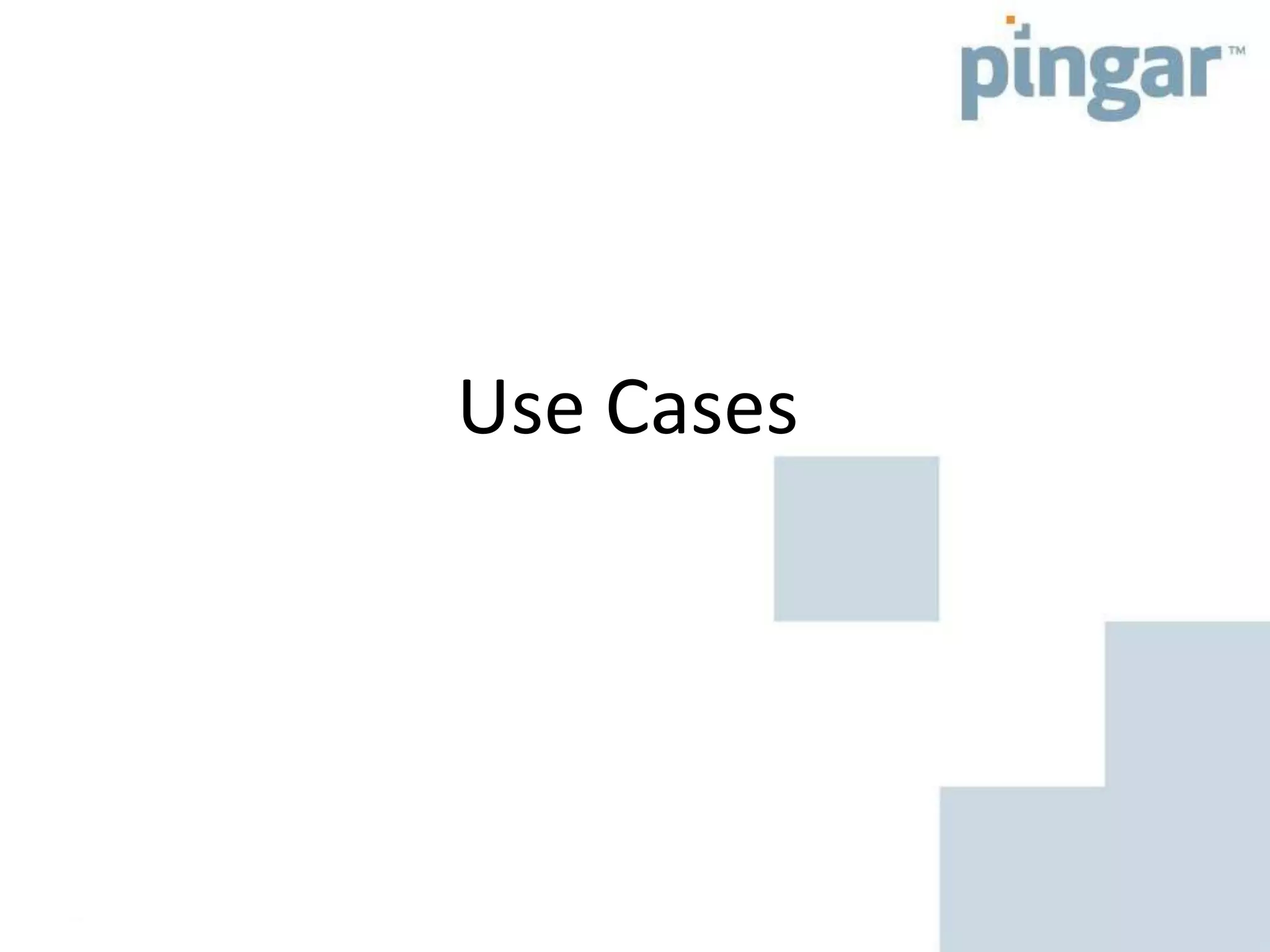 Use Cases
 