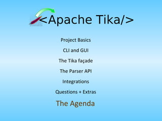 Text and metadata extraction with Apache Tika | PPT