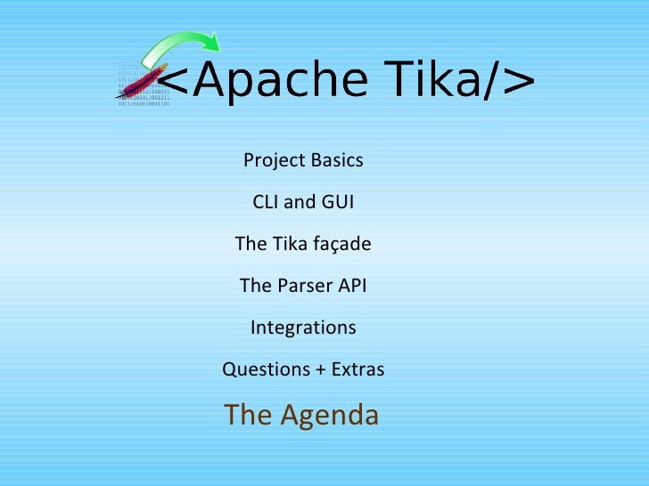 Text and metadata extraction with Apache Tika