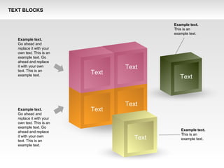 Text Blocks Shapes Collection | PPT image.