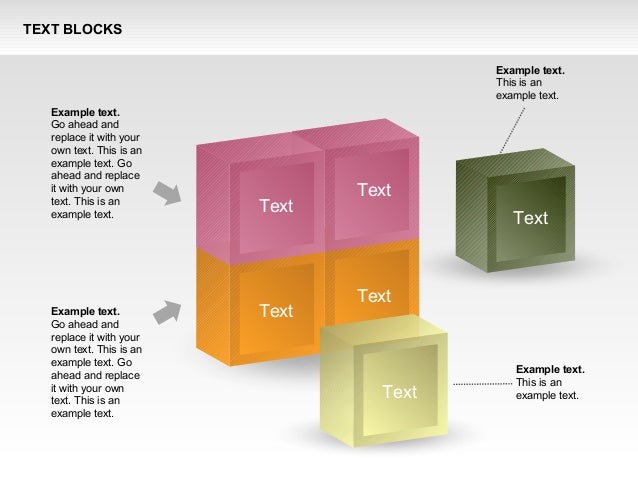 Text Blocks Shapes Collection