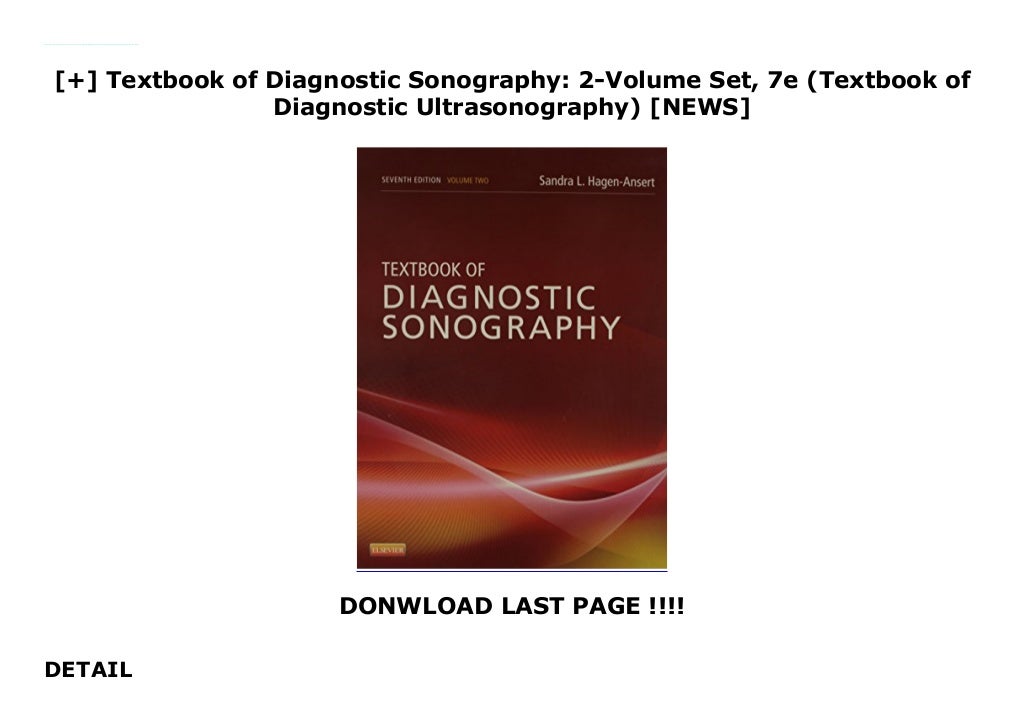 Textbook of Diagnostic Sonography 2Volume Set, 7e (Textbook of