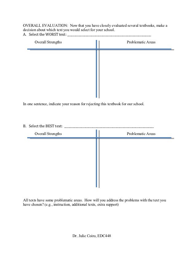 Textbook Analysis In Class 1 