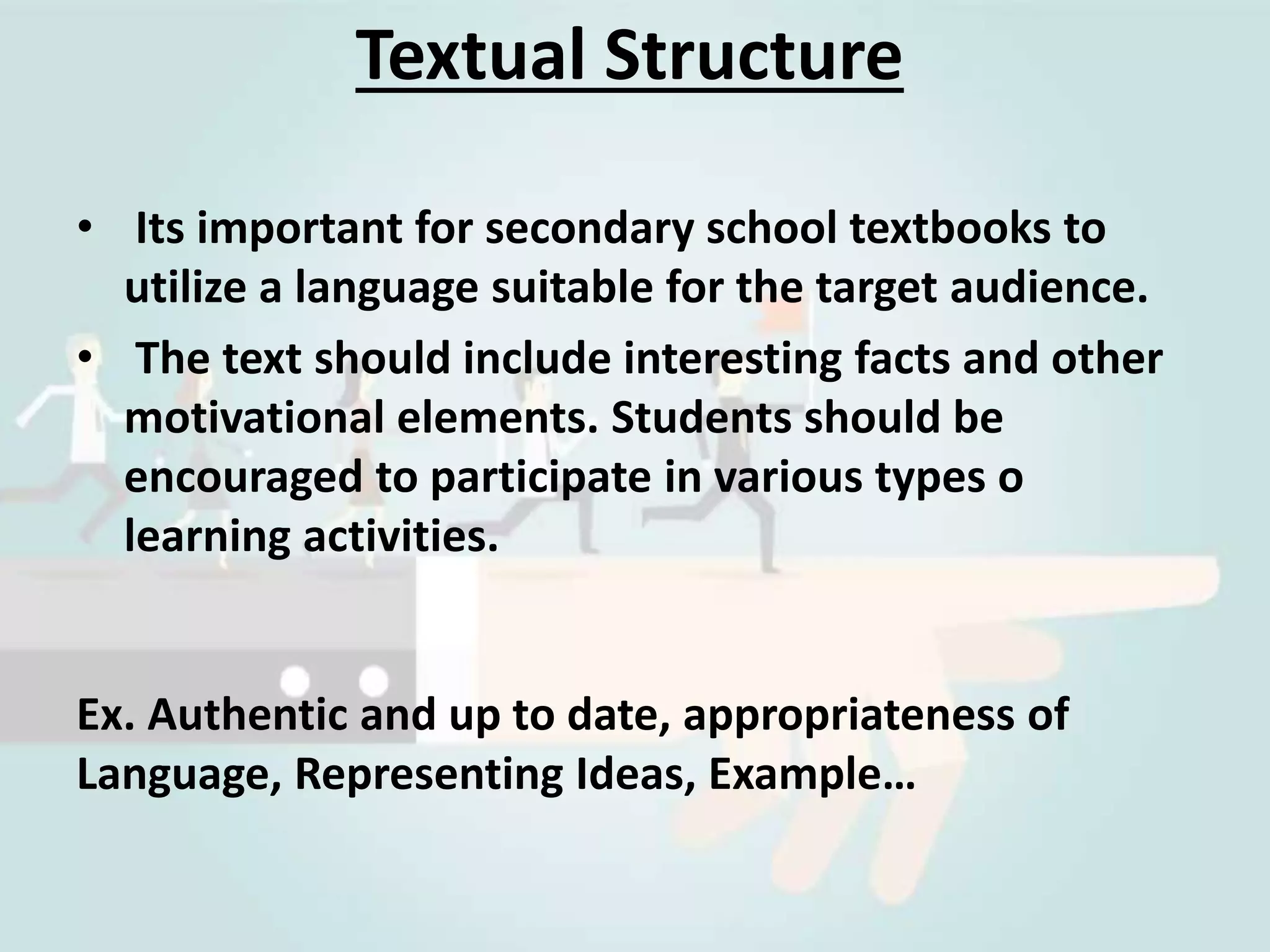Textbook analysis: criteria and its application | PPTX