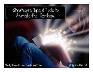 ShellyTerrell.com/Textbook2Life @ShellTerrell
Strategies, Tips, & Tools to
Animate the Textbook!
 