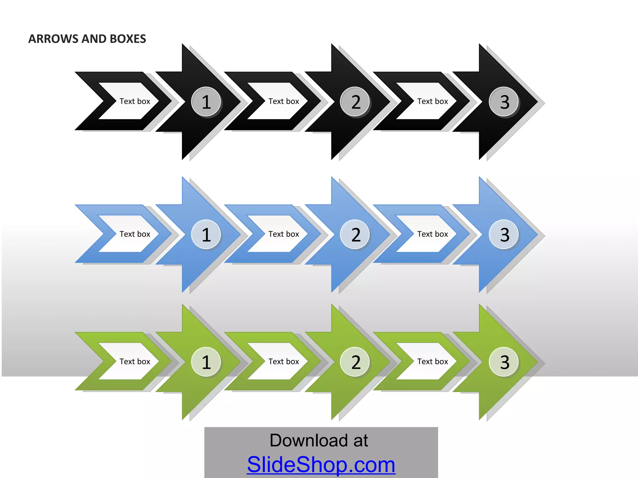 Text   box Text   box Text   box Text   box Text   box Text   box Text   box Text   box Text   box ARROWS AND BOXES 1 2 3 1 2 3 1 2 3 