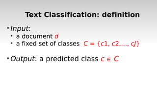 Introduction to text classification using naive bayes | PDF