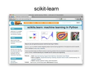 scikit-learn
 