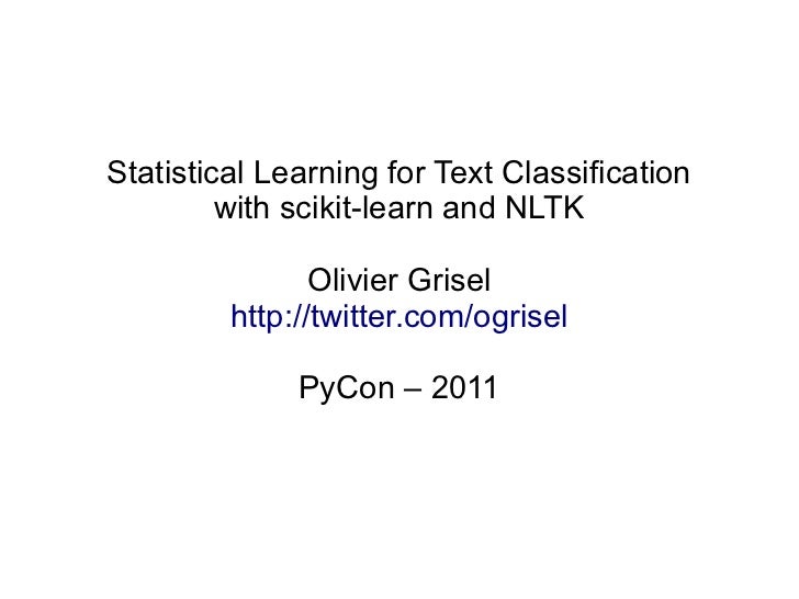 scikit learn text analysis