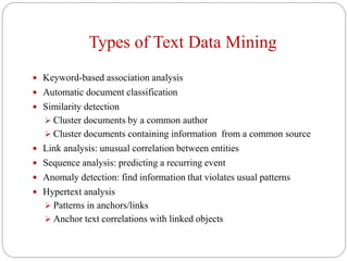 Text data mining1 | PPTX